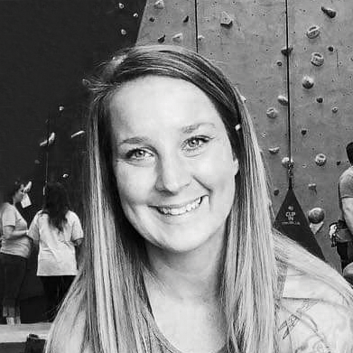 A smiling woman's face.