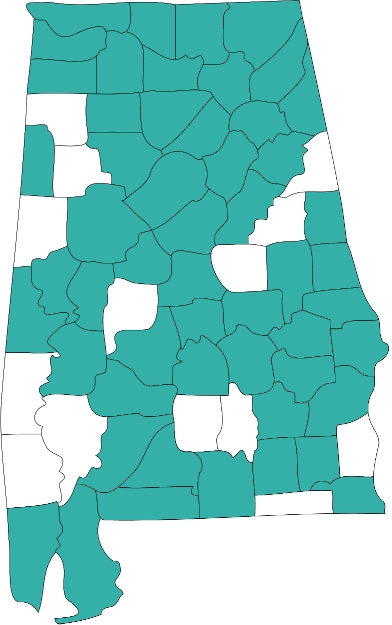 Alabama Arise State County Map-2023_transparent